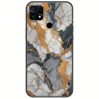 The Marble Collection - Artistic Xiaomi Poco C40 Black TPU (Μαύρη Σιλικόνη)