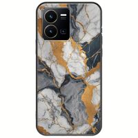 The Marble Collection - Artistic Vivo Y35 Black TPU (Μαύρη Σιλικόνη)