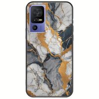 The Marble Collection - Artistic TCL 40 SE Black TPU (Μαύρη Σιλικόνη)