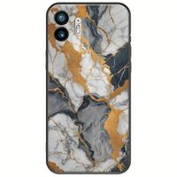 The Marble Collection - Artistic Nothing Phone (2) Black TPU (Μαύρη Σιλικόνη)