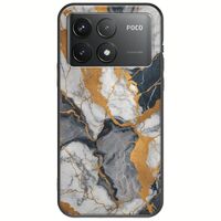 The Marble Collection - Artistic Xiaomi Poco F6 Pro 5G Black TPU (Μαύρη Σιλικόνη)