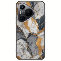 The Marble Collection - Artistic Huawei Pura 70 Black TPU (Μαύρη Σιλικόνη)