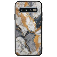 The Marble Collection - Artistic Samsung Galaxy S10 Plus Groove TPU (Tempered Glass και TPU)