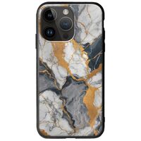 The Marble Collection - Artistic iPhone 15 Pro Max Groove TPU (Tempered Glass και TPU)