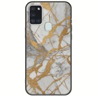 The Marble Collection - Elegance Samsung Galaxy A21s Black TPU (Μαύρη Σιλικόνη)