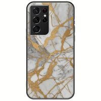 The Marble Collection - Elegance Samsung Galaxy S21 Ultra Black TPU (Μαύρη Σιλικόνη)