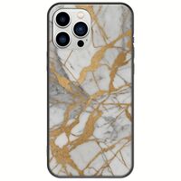The Marble Collection - Elegance iPhone 14 Pro Black TPU (Μαύρη Σιλικόνη)