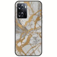 The Marble Collection - Elegance Oppo A57s Black TPU (Μαύρη Σιλικόνη)