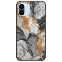The Marble Collection - Artistic Xiaomi Redmi A1 Black TPU (Μαύρη Σιλικόνη)