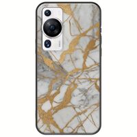 The Marble Collection - Elegance Huawei P60 Pro Black TPU (Μαύρη Σιλικόνη)