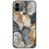 The Marble Collection - Artistic Xiaomi Redmi A1 Plus Black TPU (Μαύρη Σιλικόνη)