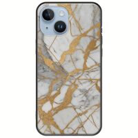 The Marble Collection - Elegance iPhone 15 Black TPU (Μαύρη Σιλικόνη)