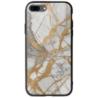 The Marble Collection - Elegance iPhone 8 Plus Groove TPU (Tempered Glass και TPU)