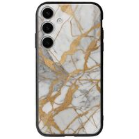 The Marble Collection - Elegance Samsung Galaxy S25 5G Groove TPU (Tempered Glass και TPU)