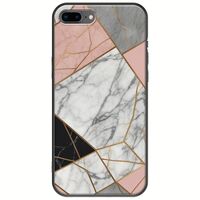 The Marble Collection - Modern iPhone 8 Plus Black TPU (Μαύρη Σιλικόνη)