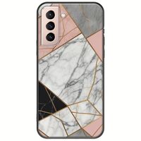 The Marble Collection - Modern Samsung Galaxy S21 FE 5G Black TPU (Μαύρη Σιλικόνη)