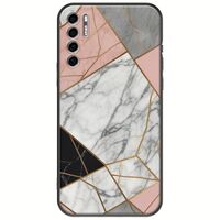 The Marble Collection - Modern TCL 20S / 20 5G / 20L / 20L+ Black TPU (Μαύρη Σιλικόνη)