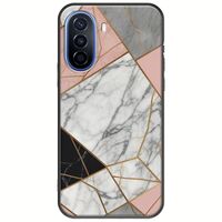 The Marble Collection - Modern Huawei Nova Y70 Black TPU (Μαύρη Σιλικόνη)