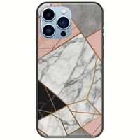 The Marble Collection - Modern iPhone 14 Pro Max Black TPU (Μαύρη Σιλικόνη)