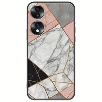 The Marble Collection - Modern Honor 70 5G Black TPU (Μαύρη Σιλικόνη)