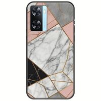 The Marble Collection - Modern Oppo A77 5G Black TPU (Μαύρη Σιλικόνη)