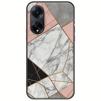 The Marble Collection - Modern Oppo A98 5G Black TPU (Μαύρη Σιλικόνη)