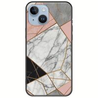 The Marble Collection - Modern iPhone 15 Black TPU (Μαύρη Σιλικόνη)
