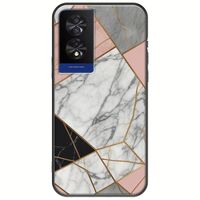 The Marble Collection - Modern TCL 40 NXTPAPER 4G Black TPU (Μαύρη Σιλικόνη)