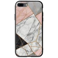 The Marble Collection - Modern iPhone 8 Plus Groove TPU (Tempered Glass και TPU)