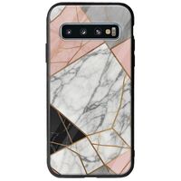 The Marble Collection - Modern Samsung Galaxy S10 Plus Groove TPU (Tempered Glass και TPU)