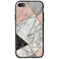 The Marble Collection - Modern iPhone SE 2020 Groove TPU (Tempered Glass και TPU)