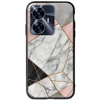 The Marble Collection - Modern Realme C55 Groove TPU (Tempered Glass και TPU)