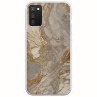 The Marble Collection - Natural Samsung Galaxy A03s Flexible TPU (Διάφανη Σιλικόνη)