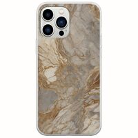 The Marble Collection - Natural iPhone 14 Pro Flexible TPU (Διάφανη Σιλικόνη)
