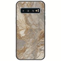 The Marble Collection - Natural Samsung Galaxy S10 Black TPU (Μαύρη Σιλικόνη)