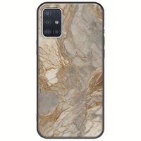 The Marble Collection - Natural Samsung Galaxy A71 Black TPU (Μαύρη Σιλικόνη)
