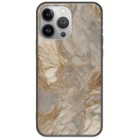 The Marble Collection - Natural iPhone 13 Pro Max Black TPU (Μαύρη Σιλικόνη)