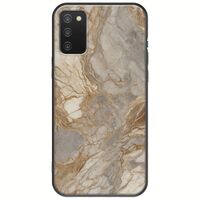 The Marble Collection - Natural Samsung Galaxy A03s Black TPU (Μαύρη Σιλικόνη)
