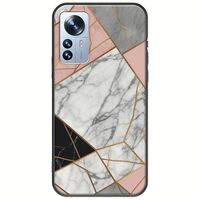 The Marble Collection - Modern Xiaomi 12 Pro Black TPU (Μαύρη Σιλικόνη)