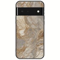 The Marble Collection - Natural Google Pixel 6 5G Black TPU (Μαύρη Σιλικόνη)