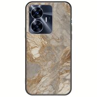 The Marble Collection - Natural Realme C55 Black TPU (Μαύρη Σιλικόνη)