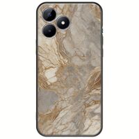 The Marble Collection - Natural Realme C53 Black TPU (Μαύρη Σιλικόνη)