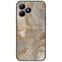 The Marble Collection - Natural Realme C51 Black TPU (Μαύρη Σιλικόνη)