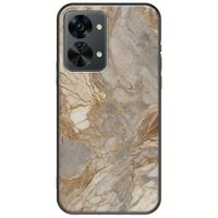 The Marble Collection - Natural OnePlus Nord 2T 5G Black TPU (Μαύρη Σιλικόνη)