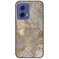The Marble Collection - Natural Motorola Moto G85 5G Black TPU (Μαύρη Σιλικόνη)