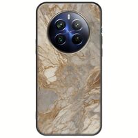 The Marble Collection - Natural Realme 12+ 5G Black TPU (Μαύρη Σιλικόνη)
