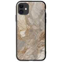 The Marble Collection - Natural iPhone 11 Groove TPU (Tempered Glass και TPU)