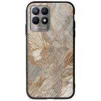 The Marble Collection - Natural Realme 8i Groove TPU (Tempered Glass και TPU)