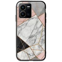 The Marble Collection - Modern Vivo Y35 Groove TPU (Tempered Glass και TPU)