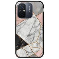 The Marble Collection - Modern Xiaomi Redmi 12C Groove TPU (Tempered Glass και TPU)
